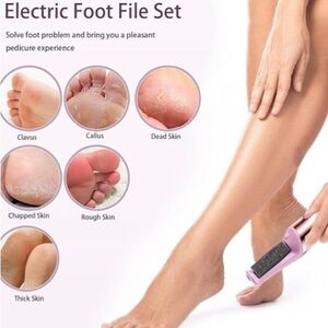 Pink Electric Foot File rechargeable